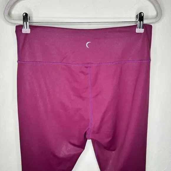 Zyia Active Metallic LNT Lipgloss Light n Tight Hi-Rise Capri Leggings 14 or 16 - Picture 10 of 12